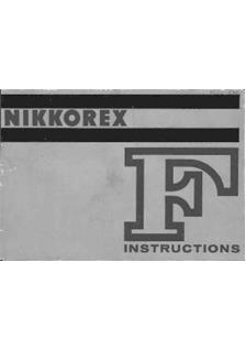 Nikon Nikkorex F manual. Camera Instructions.